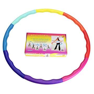 Sports Hoop Weighted Hula Hoop - 4.9 lb for Weight Loss & Fun Fitness