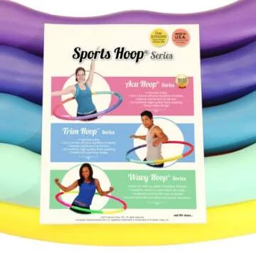 Weighted Hula Hoop for Fun Fitness | Sports Hoop & Acu Hoop