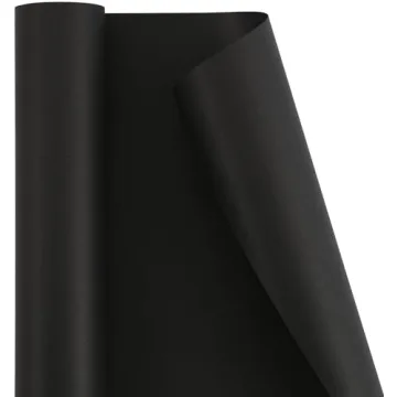 Elegant Black Kraft Wrapping Paper Roll for Gift Wrapping