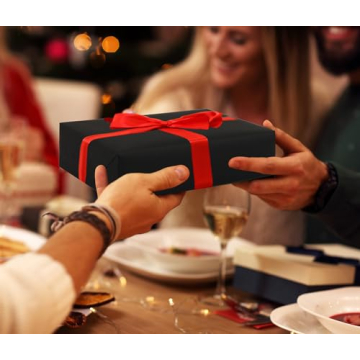 Elegant Black Kraft Wrapping Paper Roll for Gift Wrapping