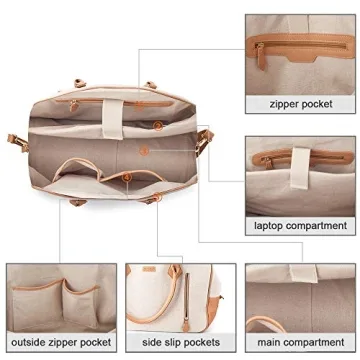 Ladies Canvas Weekender Duffel Bag for Travel & Gifts