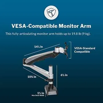 Vari Single Monitor Arm - Ergonomic Stand for Monitors