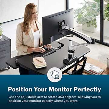 Vari Single Monitor Arm - Ergonomic Stand for Monitors