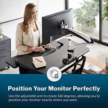 Vari Single Monitor Arm - Ergonomic Stand for Monitors