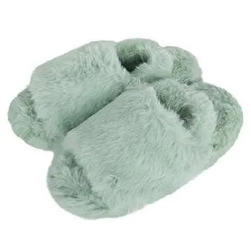 Cozy Jessica Simpson Girls Faux Fur House Slippers