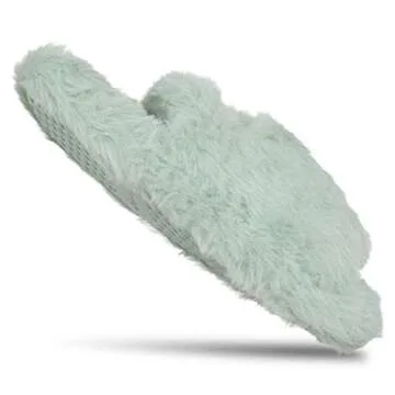 Cozy Jessica Simpson Girls Faux Fur House Slippers