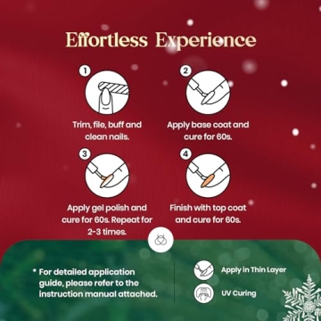 Beetles Red Gel Nail Polish Set for Festive Manicures