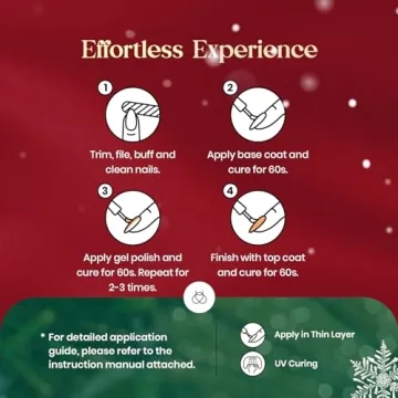 Beetles Red Gel Nail Polish Set for Festive Manicures