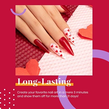 Beetles Red Gel Nail Polish Set for Festive Manicures