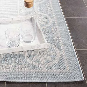 MARTHA STEWART x SAFAVIEH Indoor Outdoor Area Rug 6'7" x 9'