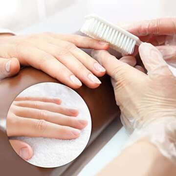 HOFASON 6 Pack Nail Brush for Cleaning Fingernails, Nail Brush Handle Grip Brush for Nail and Toenail Foot, Nail Dust Brush Manicure Pedicure Tools Scrubbing Brush Women Men Home Salon (Macaron)