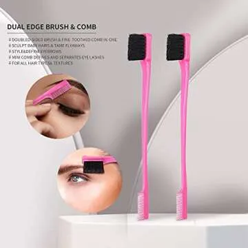 Soft 'N Style Double Sided Edge Control Hair Brush Comb