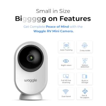 Waggle RV Mini Camera for Pet Monitoring and Safety