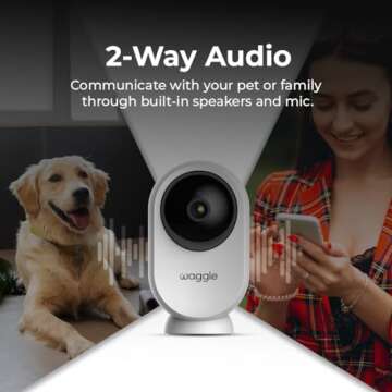 Waggle RV Mini Camera for Pet Monitoring and Safety