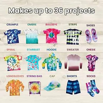 Hapinest Tie Dye Kit for Creative Kids & Teens - 18 Colors