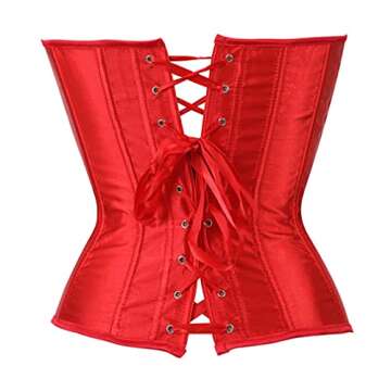Haorugut Plus Size Gothic Corset for Women - Steampunk Style