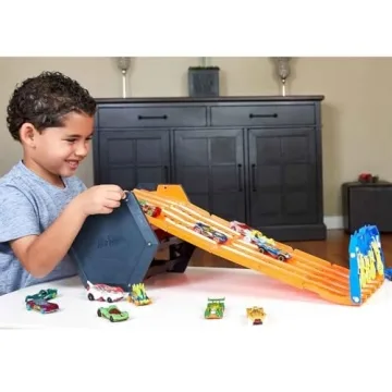 Hot Wheels Roll Out Raceway Track Set for Kids