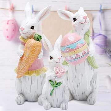 Hodao Easter Bunny Decorations - Unique Spring Decor