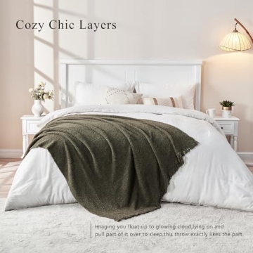 EASEON Cozy Knit Throw Blanket for All Seasons
