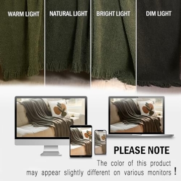 EASEON Cozy Knit Throw Blanket for All Seasons