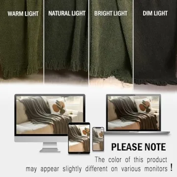 EASEON Cozy Knit Throw Blanket for All Seasons