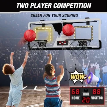 HYES 2 Player Basketball Game with LED Scoreboard & Fun