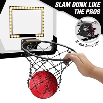 HYES 2 Player Basketball Game with LED Scoreboard & Fun