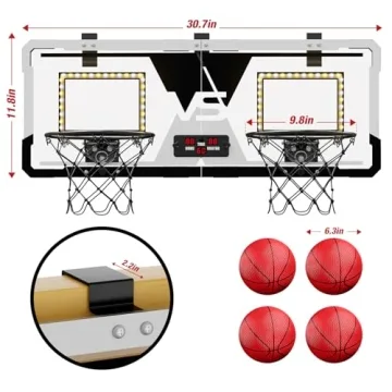 HYES 2 Player Basketball Game with LED Scoreboard & Fun