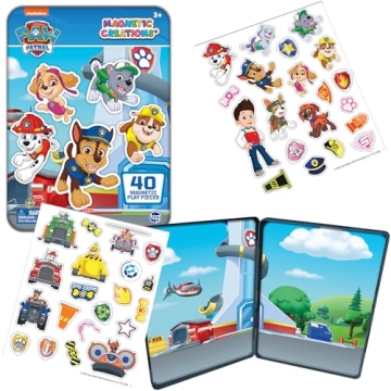 PAW Patrol Magnetic Tin with Dress Up Magnets for Kids