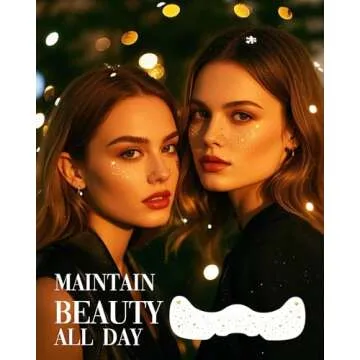 Glitter Freckles Face Tattoo, 10 PCS Gold Heart Tattoos Temporary for Girls, Waterproof Face Glitter Speckles Patches