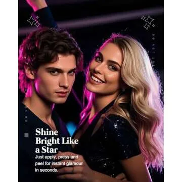 Glitter Freckles Face Tattoo, 10 PCS Gold Heart Tattoos Temporary for Girls, Waterproof Face Glitter Speckles Patches