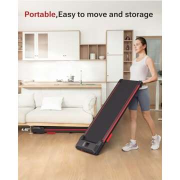 UREVO Portable Under Desk Treadmill for Home and Office