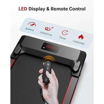 UREVO Portable Under Desk Treadmill for Home and Office