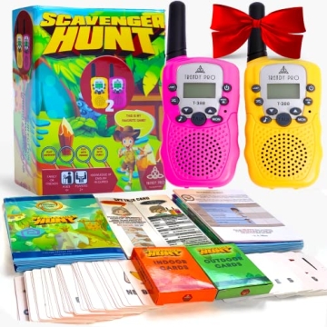Exciting Scavenger Hunt Game with Walkie Talkies - Outdoor Fun for Kids and Families