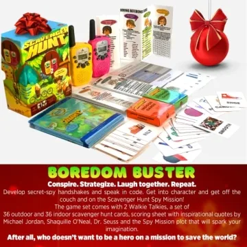 Scavenger Hunt Game with Walkie Talkies for Kids
