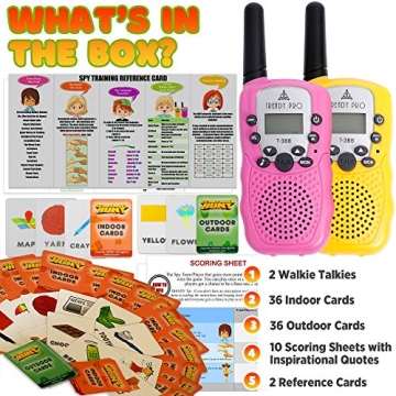 Scavenger Hunt Game with Walkie Talkies for Kids