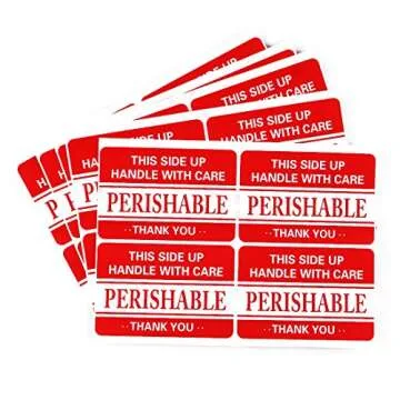 200 2x3 Fragile Handle with Care Perishable Shipping Labels Stickers