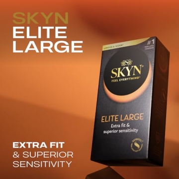 SKYN Elite Large Non-Latex Lubricated Condoms, 36 Count