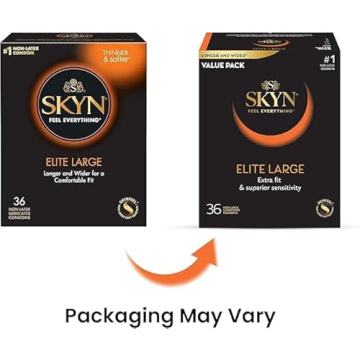 SKYN Elite Large Non-Latex Lubricated Condoms, 36 Count