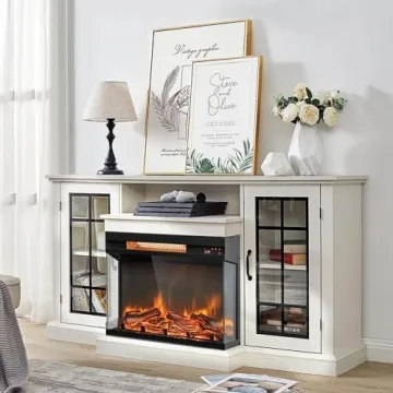 Elegant Electric Fireplace Insert with Remote Control