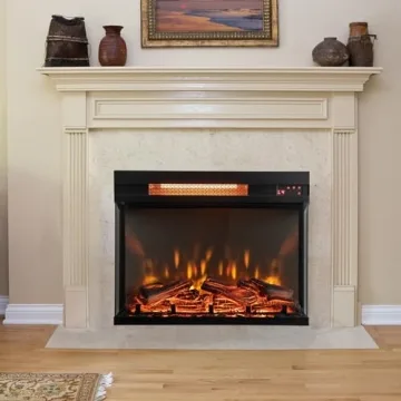 Elegant Electric Fireplace Insert with Remote Control