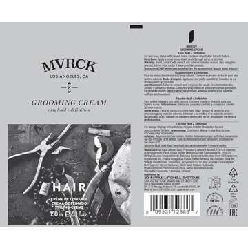 MVRCK by Paul Mitchell Grooming Cream for Men, Easy Hold + Definition, For All Hair Types, 5.1 fl. oz.