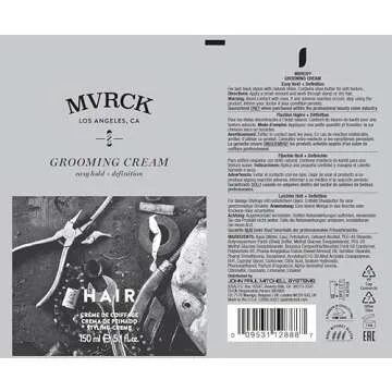 MVRCK by Paul Mitchell Grooming Cream for Men, Easy Hold + Definition, For All Hair Types, 5.1 fl. oz.