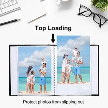 Vienrose Small Photo Album 4x6 Photos, 2 Pack Linen Cover Mini Photo Book, 26-Page Holds 52 Pictures, Artwork or Postcards Storage for Baby