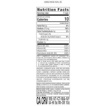 Monster Energy Drink - Ultra Fiesta Flavor, Pack of 12 Twist