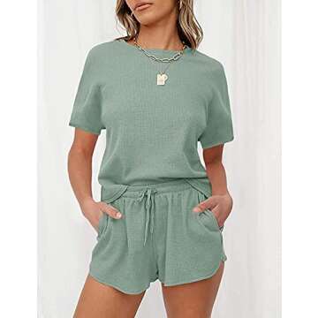 Cozy and Stylish MEROKEETY Women’s Waffle Pajama Set for All Occasions