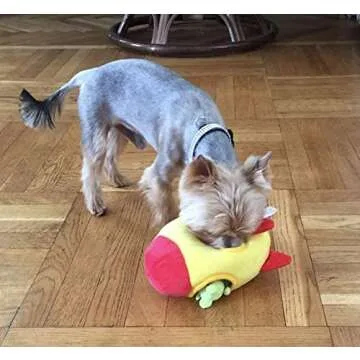 Modern Wave Spaceship and Aliens Interactive Dog Toy