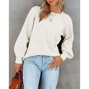 Shop Sovelen Women’s Puff Long Sleeve Sweater - Comfort & Style
