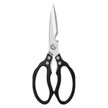 AWinjoy Kitchen Scissors, Heavy Duty Sharp Kitchen Shears Dishwasher Safe, Kitchen Accessories Cooki...