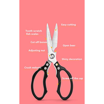 AWinjoy Kitchen Scissors | Heavy Duty Sharp Kitchen Shears
